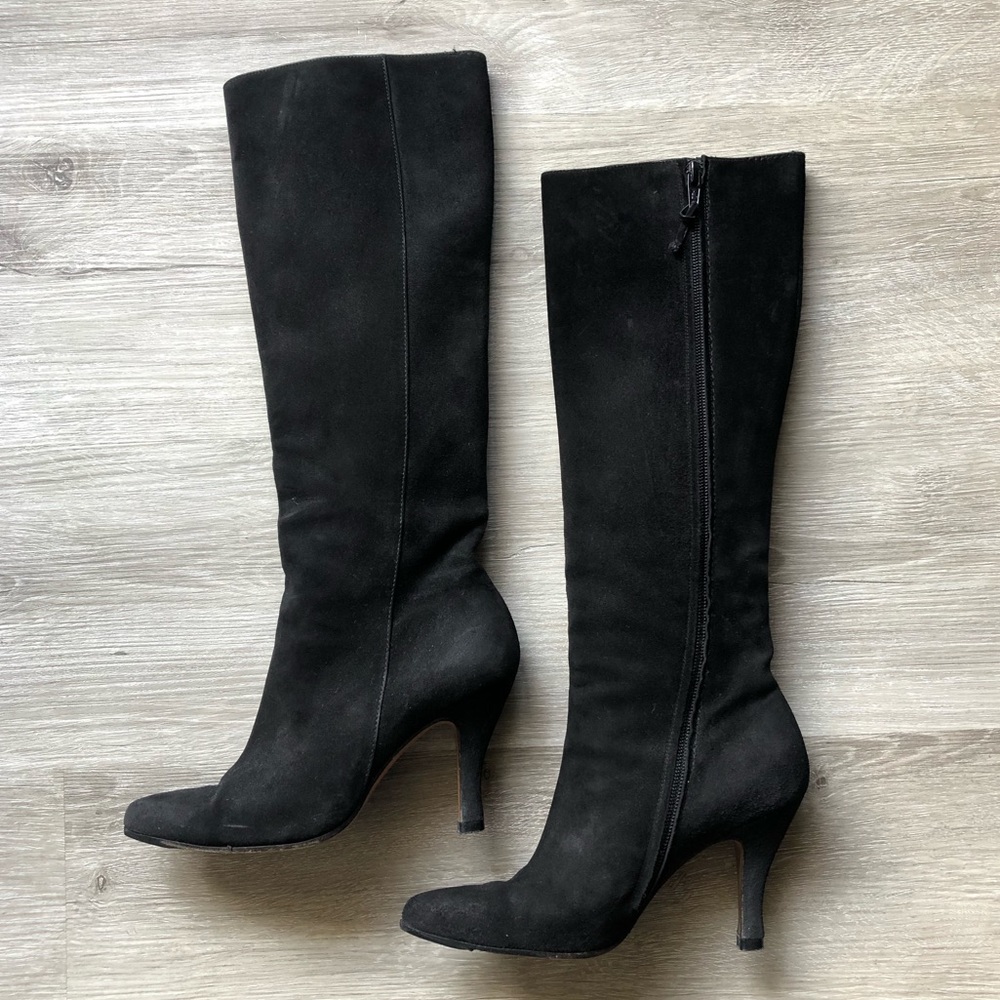 Salvatore Ferragamo Knee High Suede Boots | 4.5